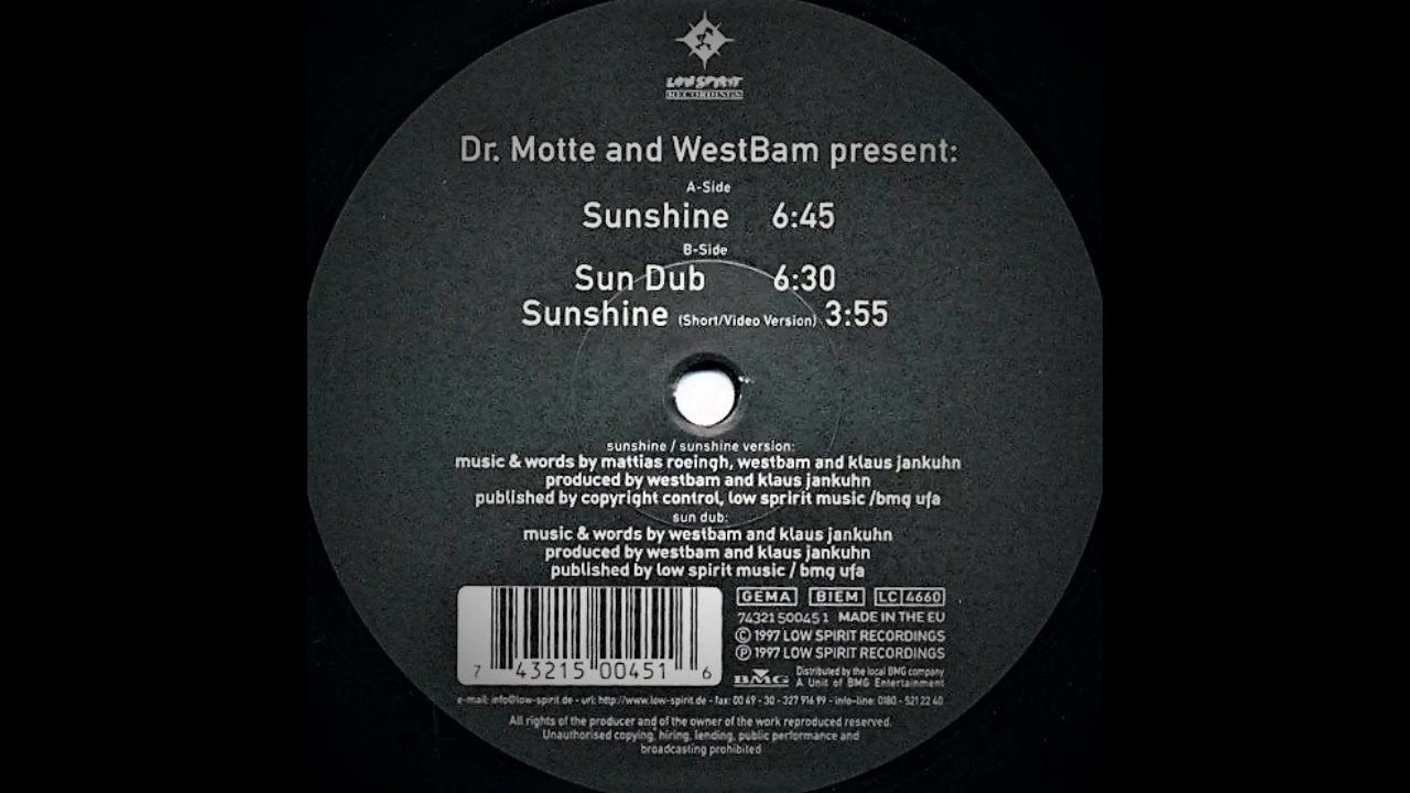 Dr. Motte And WestBam - Sun Dub