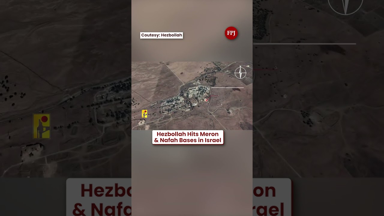 Hezbollah Releases Footage of Missile & Drone Strikes on Meron and Nafah Bases