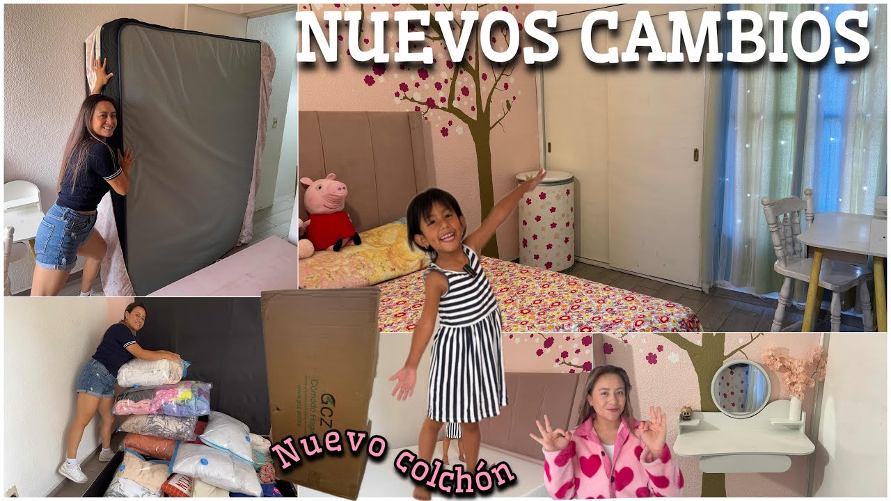 Nuevo COLCHÓN para mi hija ✨🙇🏻‍♀️❤️Cambios en el hogar || Tocador flotante || organización BAÚL 