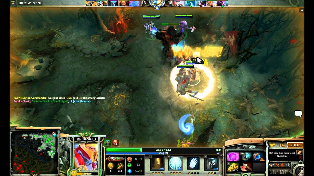 Stupid Voices in Dota 2: Omniknight Hates Dazzle