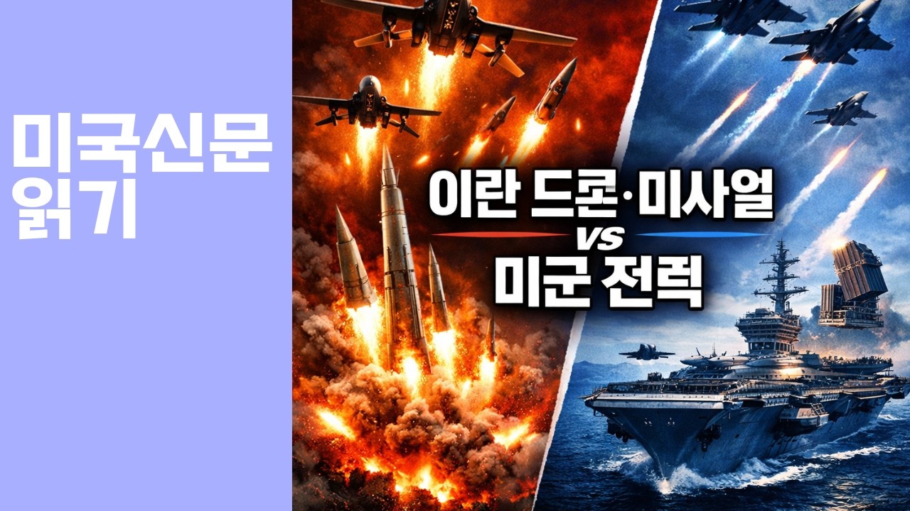 이란 드론·미사일 공세… 미군 전력 한계 시험대에 오르다