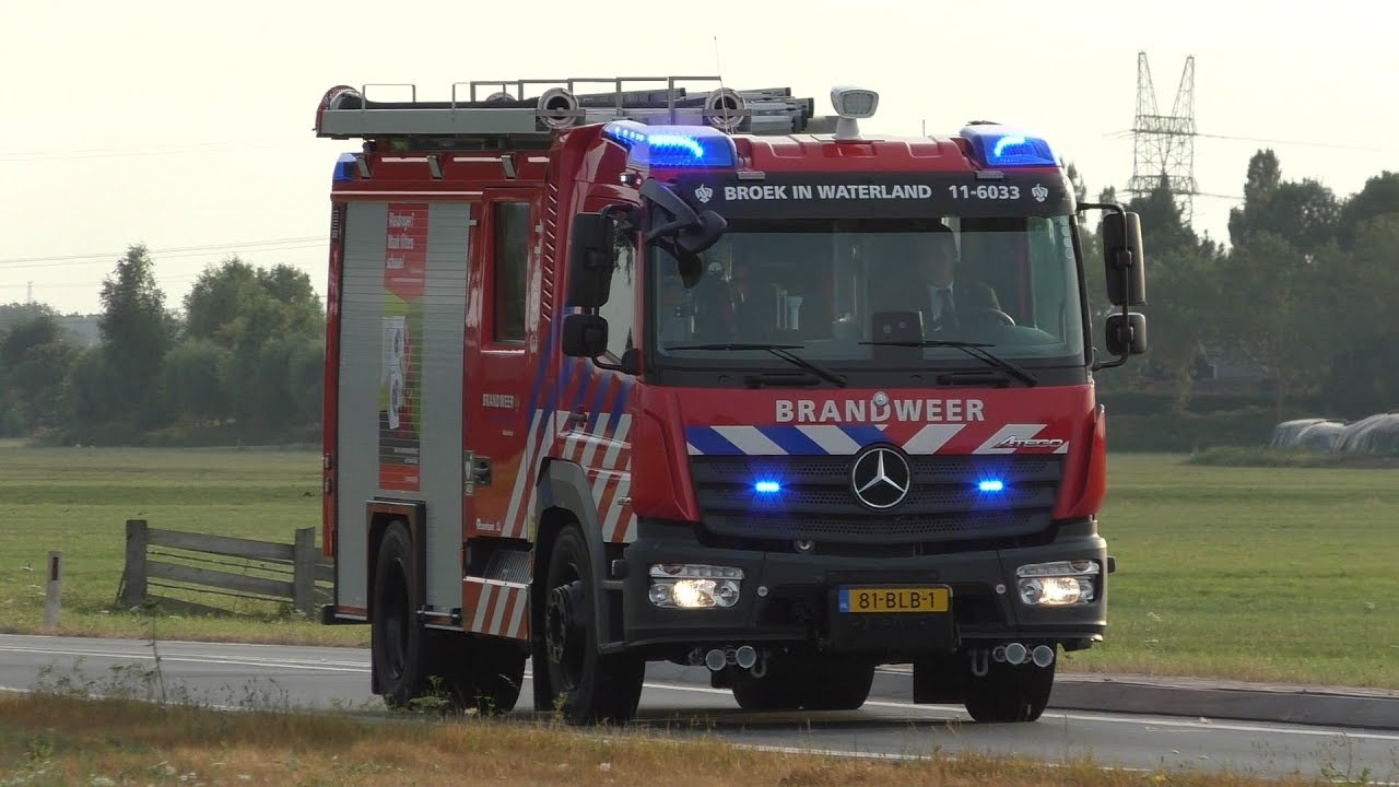 Hulpdiensten met Spoed onderweg in Purmerend Monnickendam Oosthuizen en Broek in Waterland