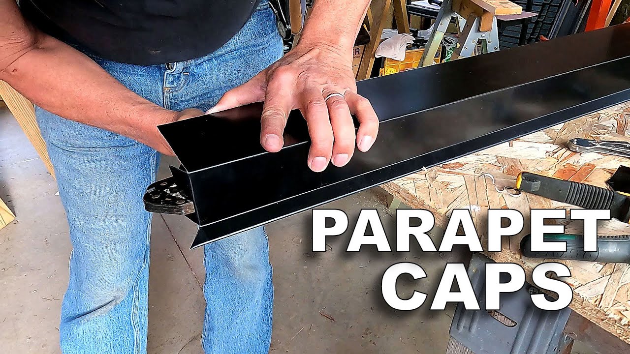 Parapet Caps on Our Flat Roof Project [All Done But One]