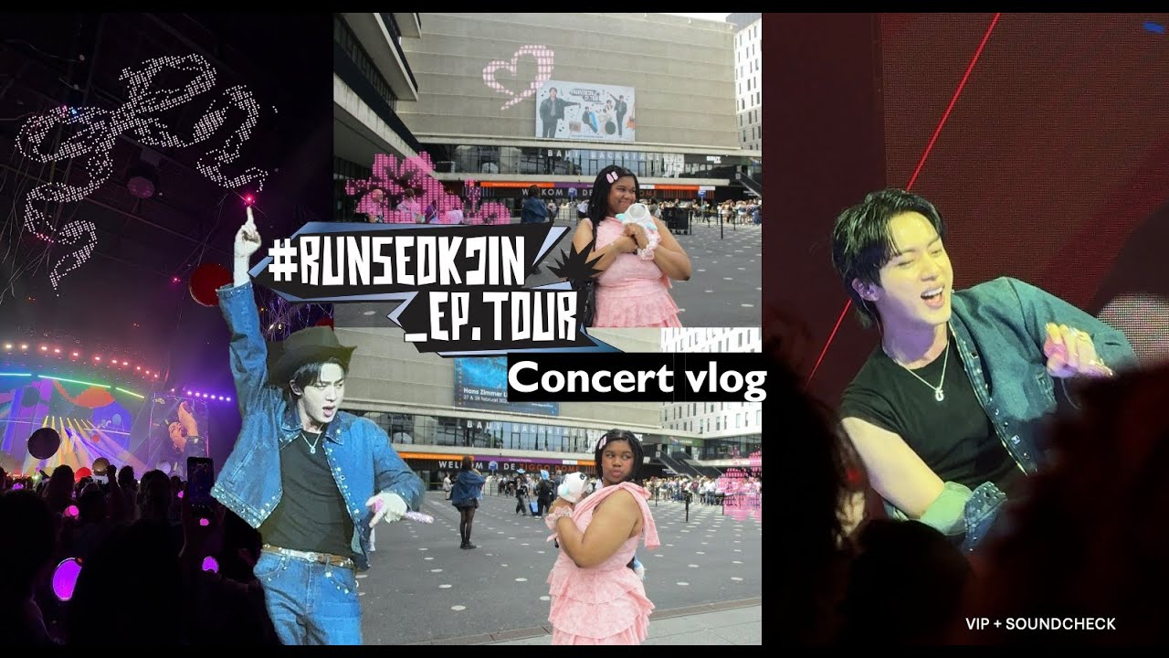 Jin concert vlog: #RUNSEOKJIN_EP.TOUR in amsterdam ⭒ VIP soundcheck experience