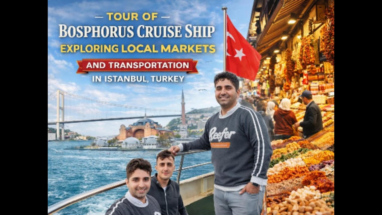 Istanbul Ferry Tour 🇹🇷: Where Europe Meets Asia (Bosphorus Strait) #bosphorusstrait #türkiye #vlog