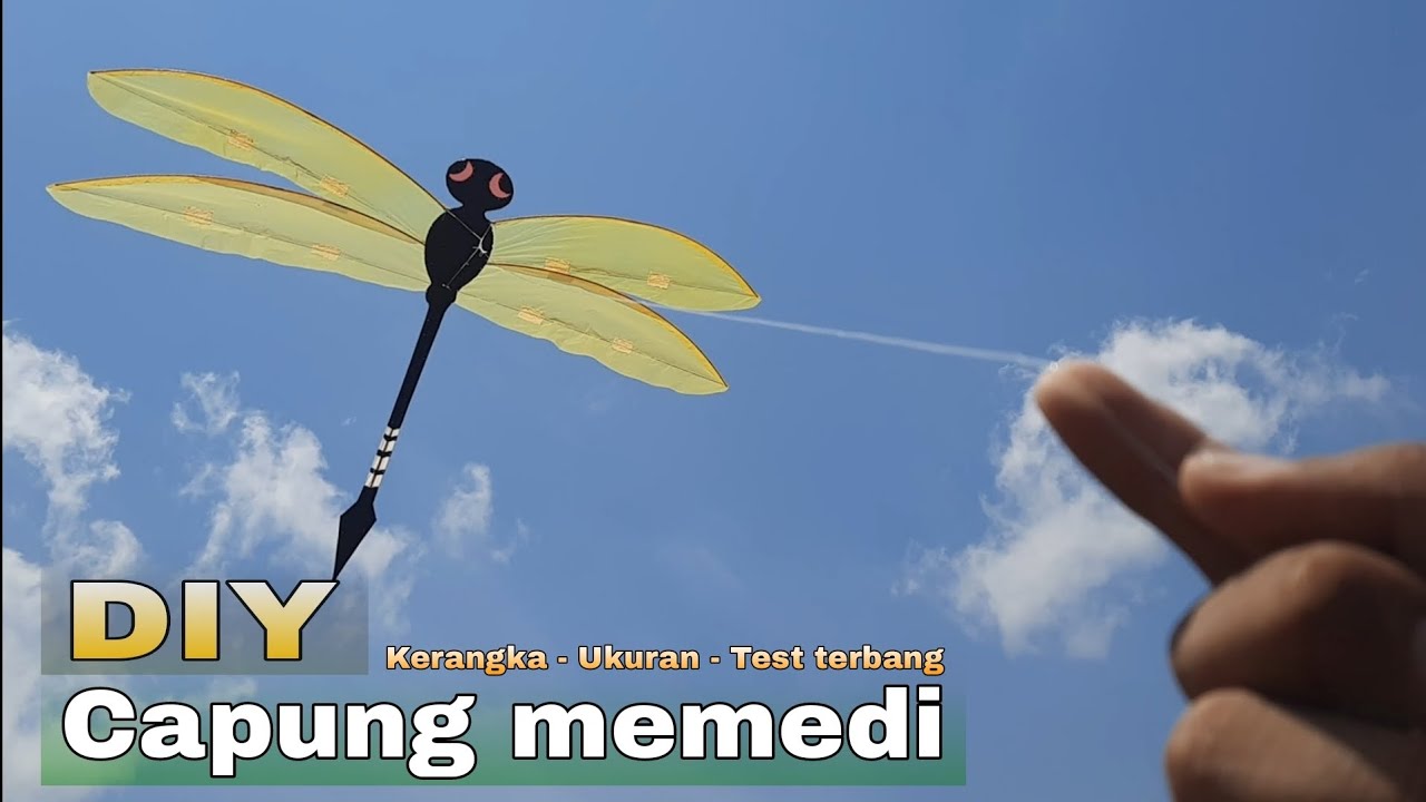 Diy membuat layangan hias capung memedi
