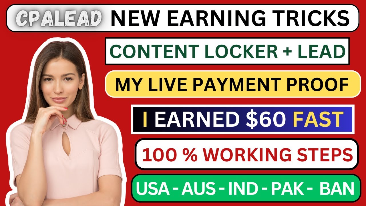 How I made $60 in 10 minutes from CPA lead content locker | Live payment proof@slsemoneyacademynew
