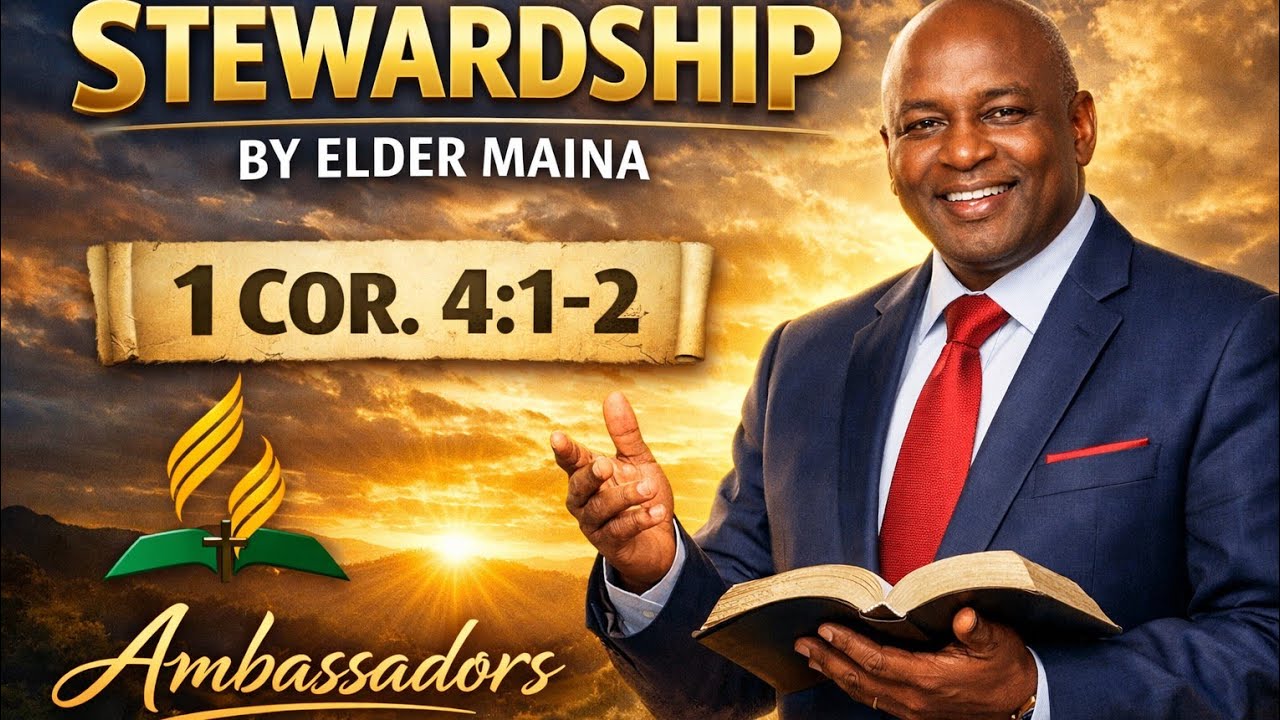 STEWARDSHIP BY ELDER MAINA KEY TEXT 1COR 4;1-2