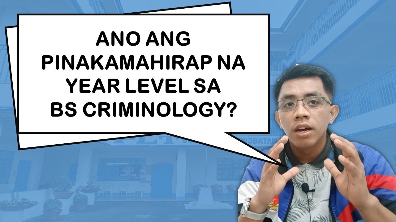 ANO ANG PINAKAMAHIRAP NA YEAR LEVEL SA BS CRIMINOLOGY? | Criminology Talks