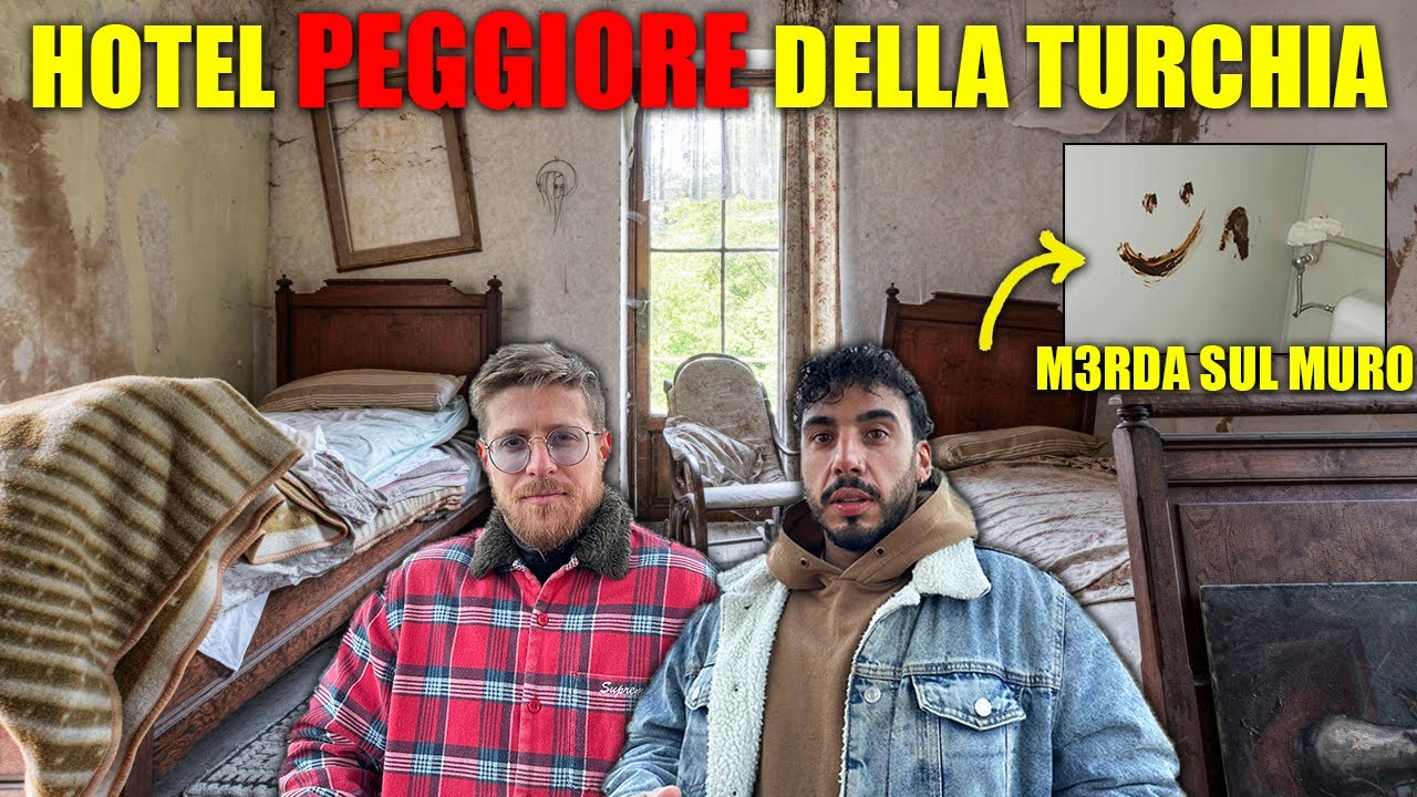 SOPRAVVIVERE per 24H NELL'HOTEL PEGGIORE DI TUTTA LA TURCHIA - CHE SCHIFO TROVIAMO LA M3RDA SUL MURO