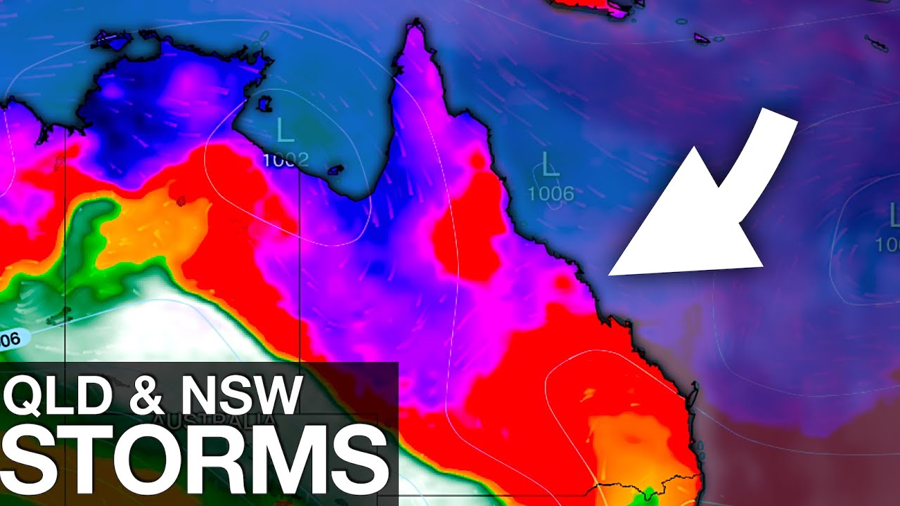 Australia: Severe Thunderstorms in Queensland & Developing Coral Sea Tropical Low