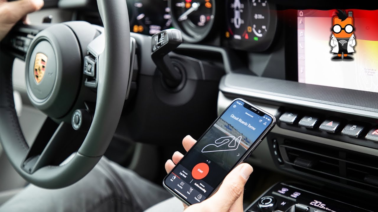 Интерьер Porsche 911 + PCM + приложение Track Precision