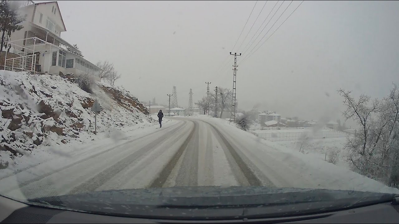 Tunceli - Nazımiye Yolu | Kar Yağışı Altında Yolculuk