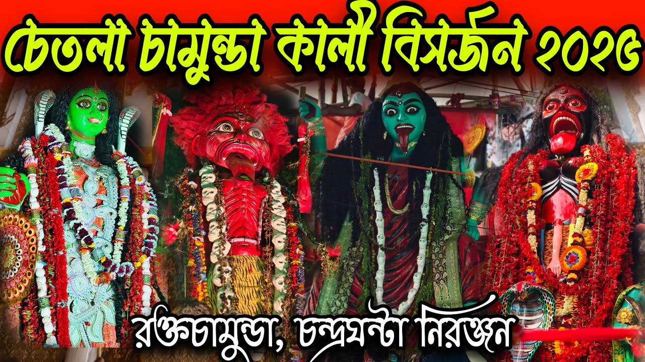 চেতলা চামুন্ডা কালী বিসর্জনের পথে. Chetla Chamunda Kali Puja Emersion 2025. #Vlogntalkwithpriyanka 