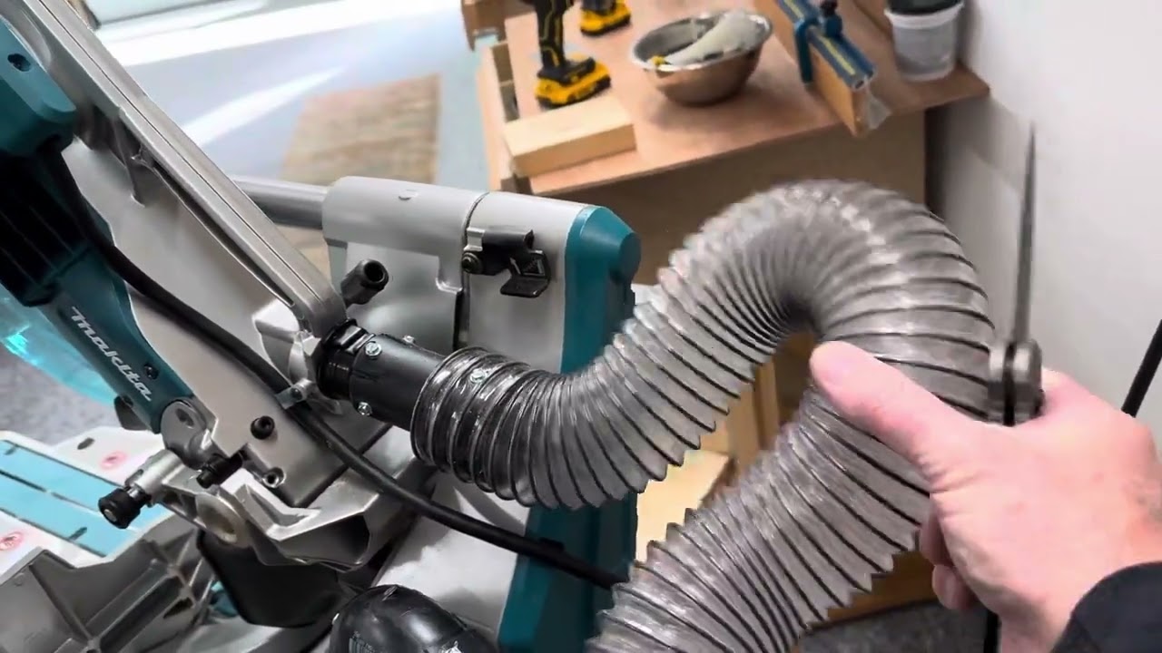 Makita LS1219L miter saw Dust Collection Upgrade