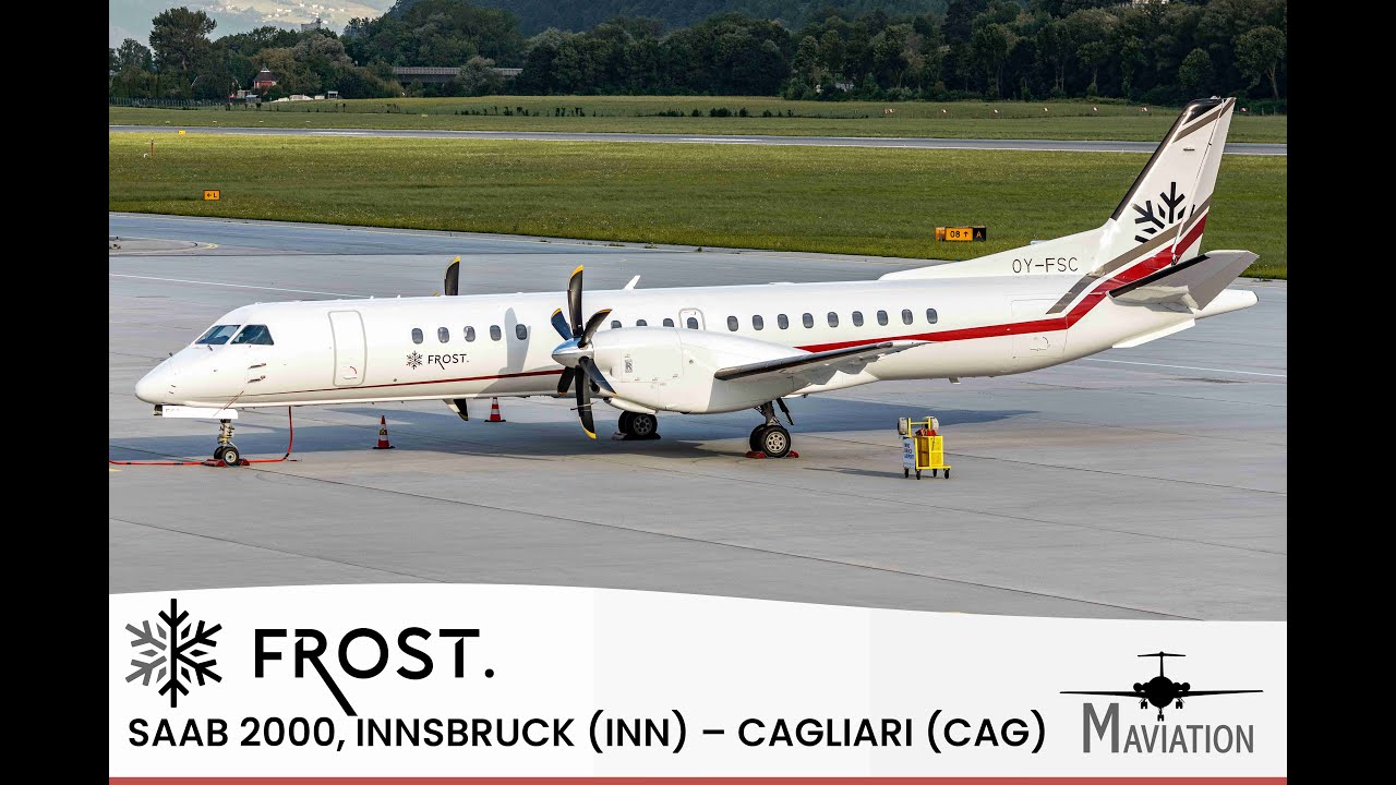 Frost Air, Saab 2000, Innsbruck (INN) - Cagliari (CAG)
