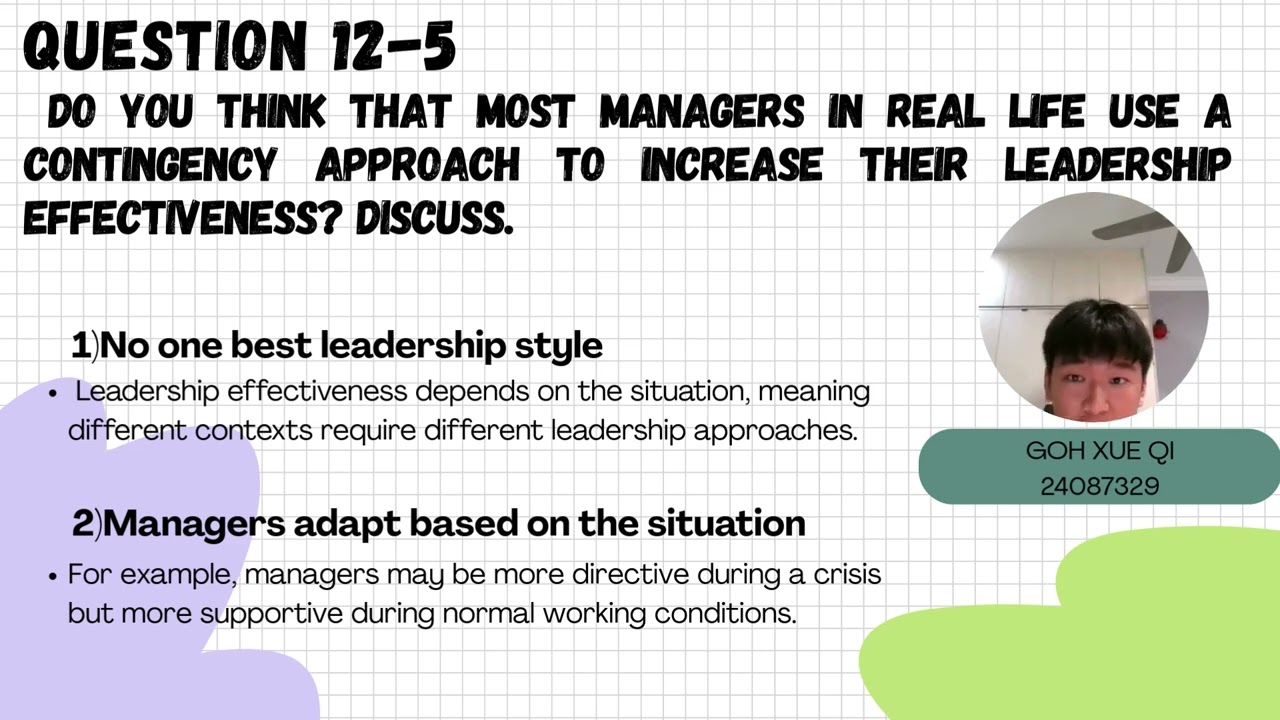 CIB1001/AA0X1002 MANAGEMENT Chapter 12: Understanding Leadership (Tutorial 1 Group 4)