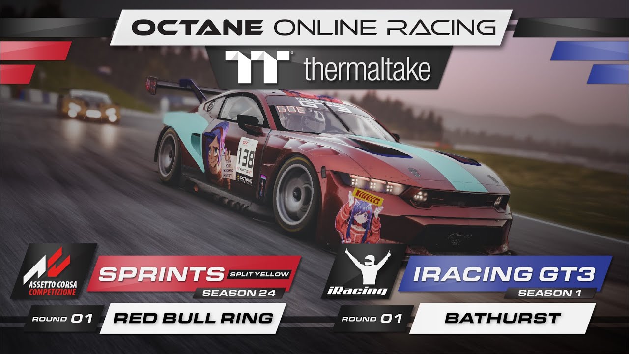 ACC Thermaltake Sprint Series | Wed (Split Yellow) S24R1 RED BULL RING  + iRacing GT3 S1R1 BATHURST