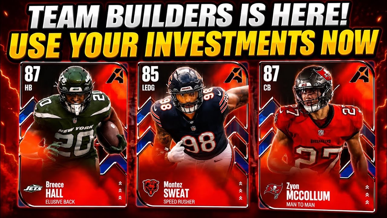 WHAT I AM DOING WITH MY TEAM BUILDER INVESTMENTS! TEAM BUILDERS ARE HERE IN MADDEN 27 ULTIMATE TEAM!