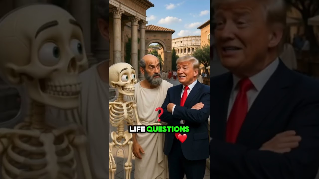 🇺🇸 Trump & Skeleton in Ancient Rome 😂🏛️