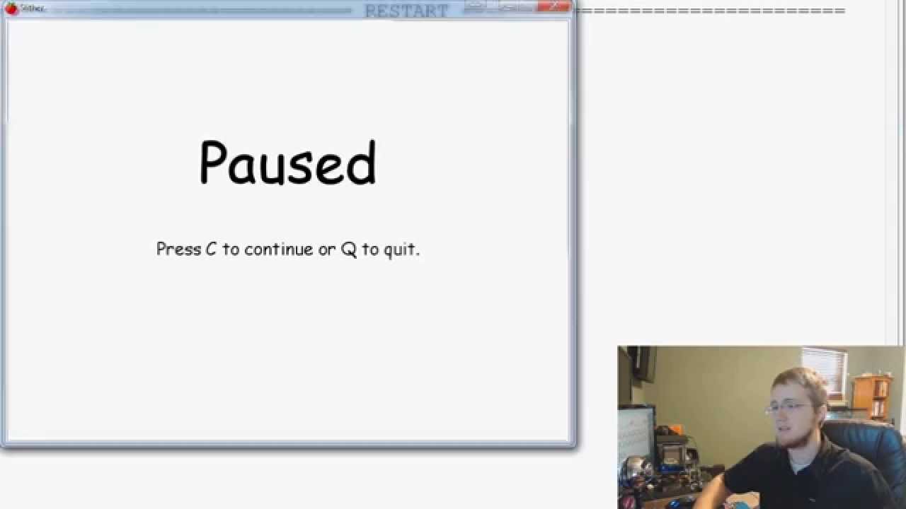 Pygame (Python Game Development) Tutorial - 39 - Pausing the Game