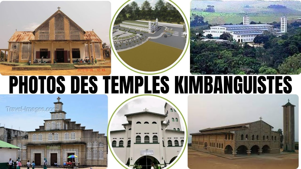 QUELQUES TEMPLES KIMBANGUISTES A DES FORMES DIFFERENTES