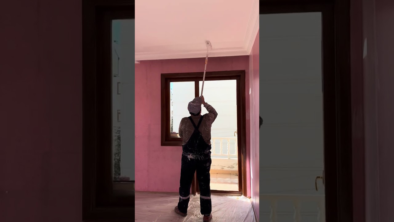 Tavan boyası nasıl yapılır? #keşfet