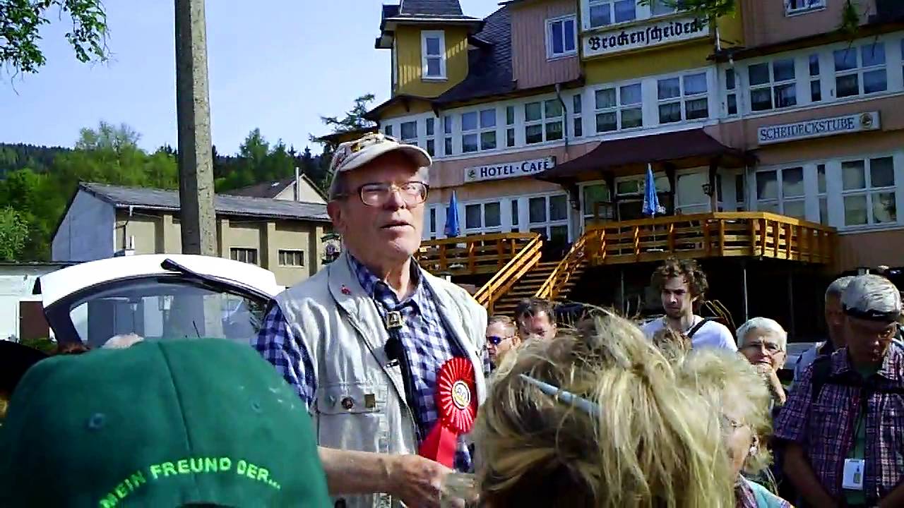Brocken-Benno vor dem 6666. Aufstieg zum Brocken