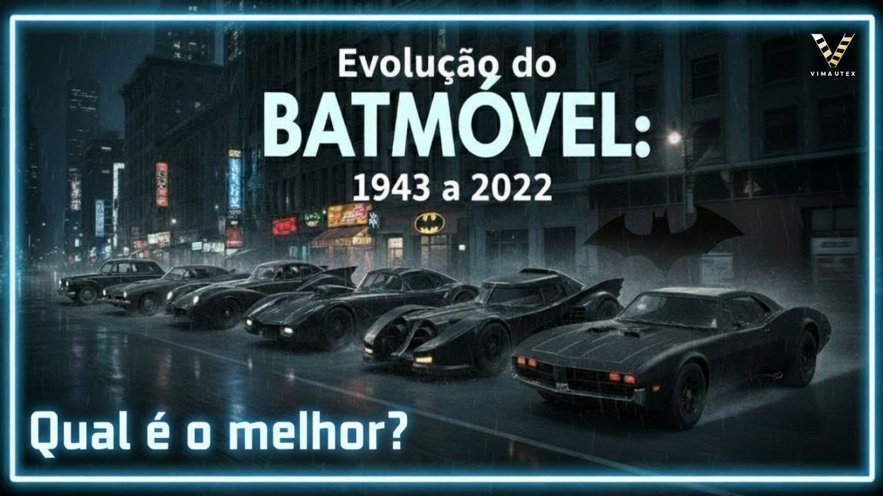 A Evolu&ccedil;&atilde;o do Batm&oacute;vel (1943-2022) | 100% Criado com IA
