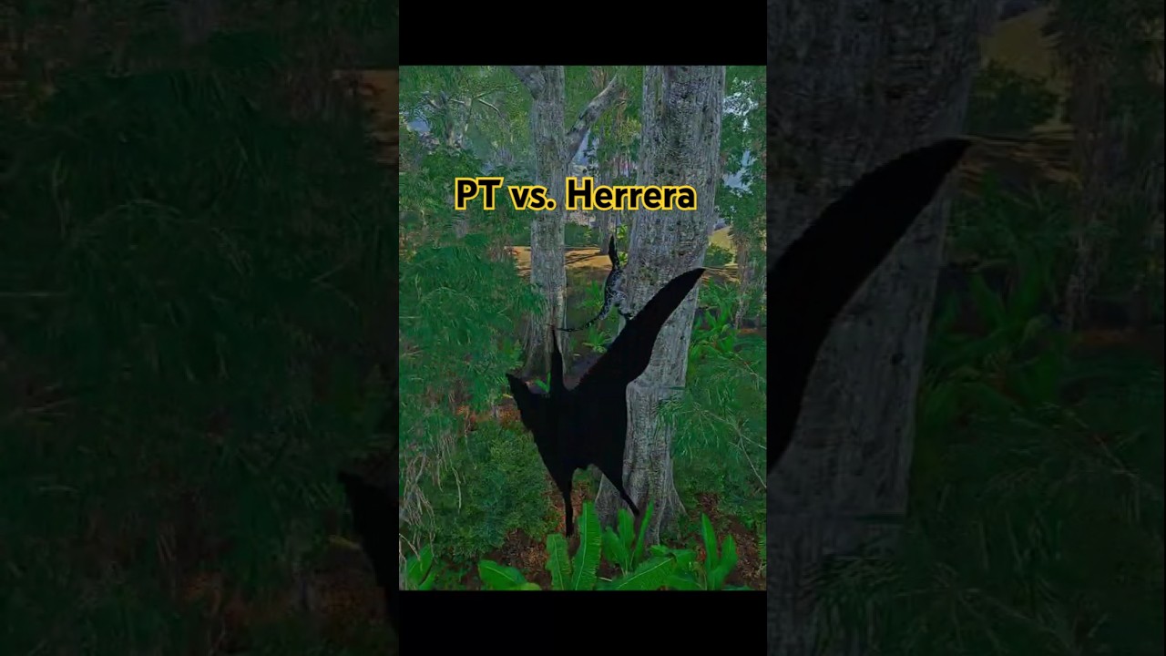 Ptera flings Herrera #evrima #theisle #pteranodon #ptera #pt #herrerasaurus