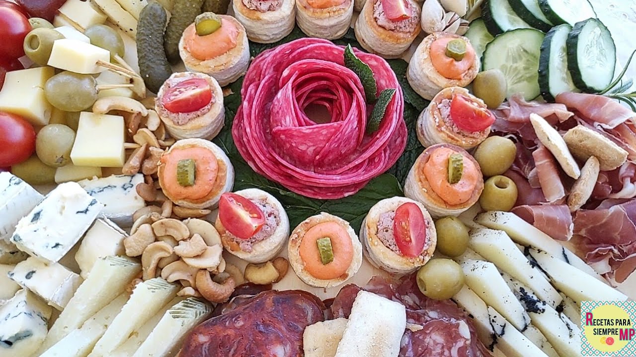 ⏩Como Preparar una TABLA de Embutidos, Quesos y Aperitivos IMPRESIONANTE