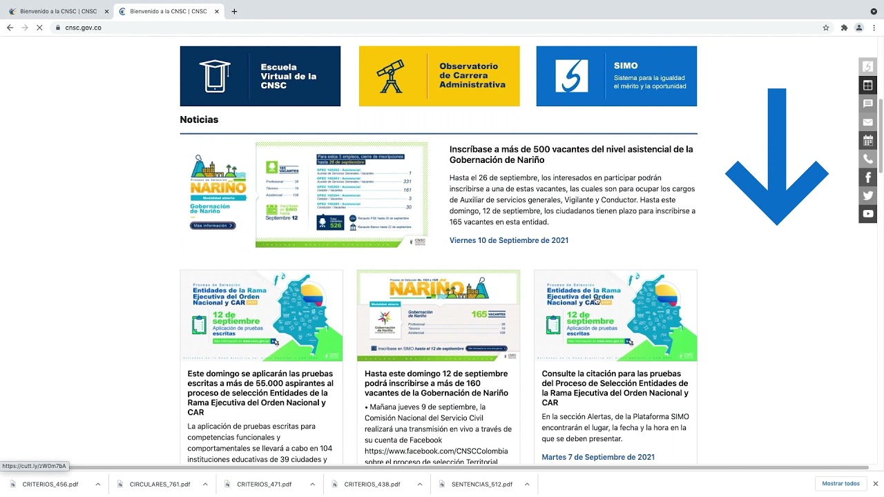 Doctrina de la CNSC