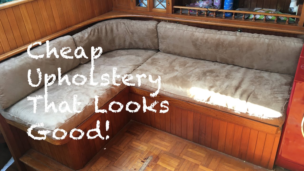 Cheap Way To Re-Upholster Your Interior Boat Cushions!