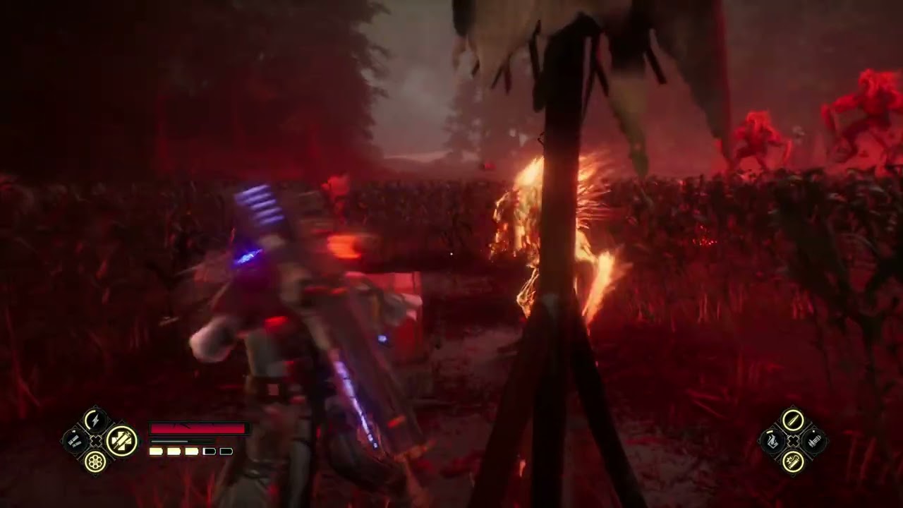 Evil West - Atmospheric fight in a cornfield