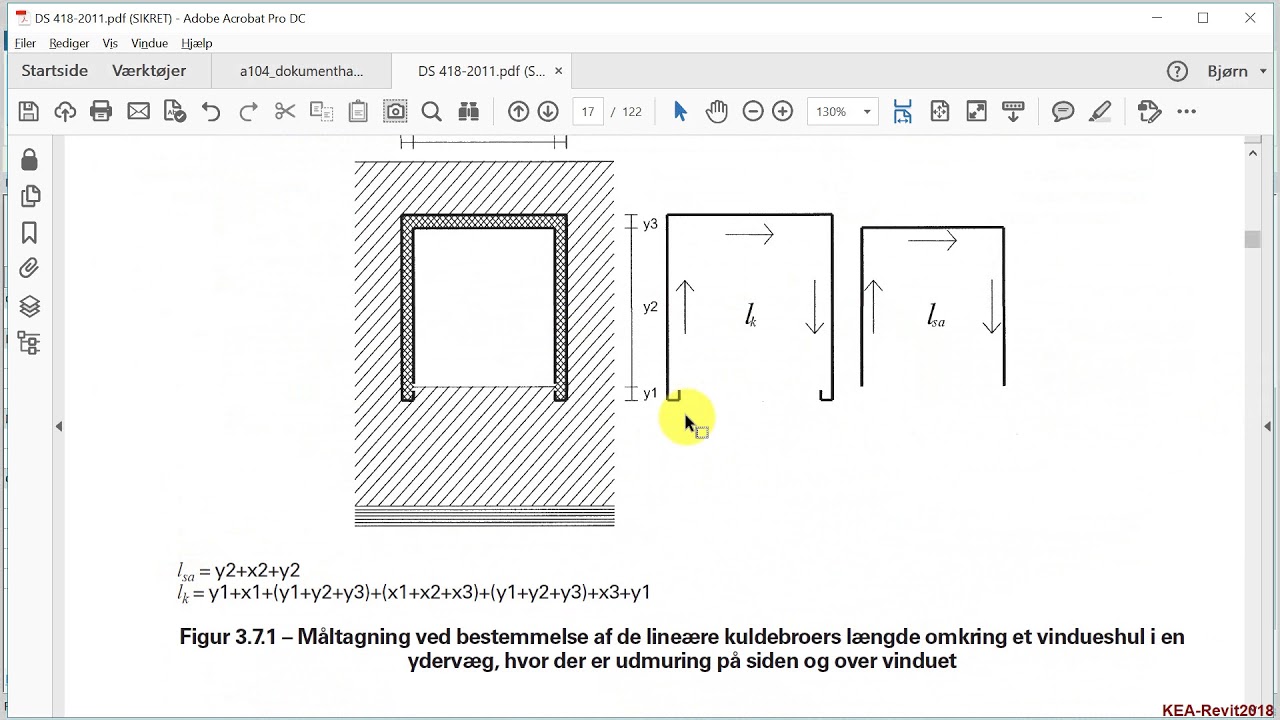 4.1.6_R18_Varmedimensionering_Transmissionstab_Linjetab vinduer & døre