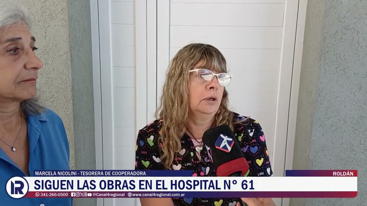 Roldán: las obras del área de emergencias del Hospital N° 61 entran en su etapa final