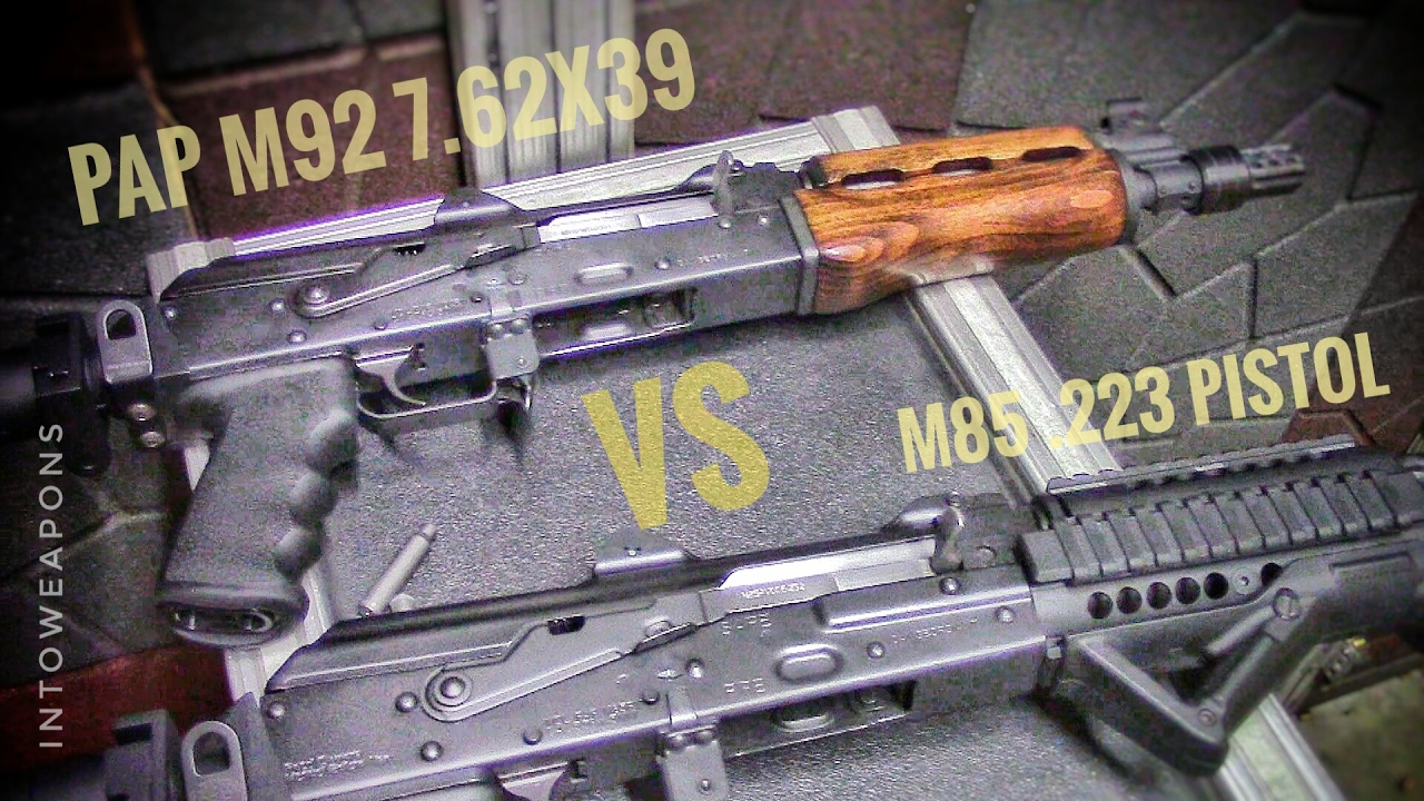 M92 vs. M85:  PAP AK Pistols at the Range
