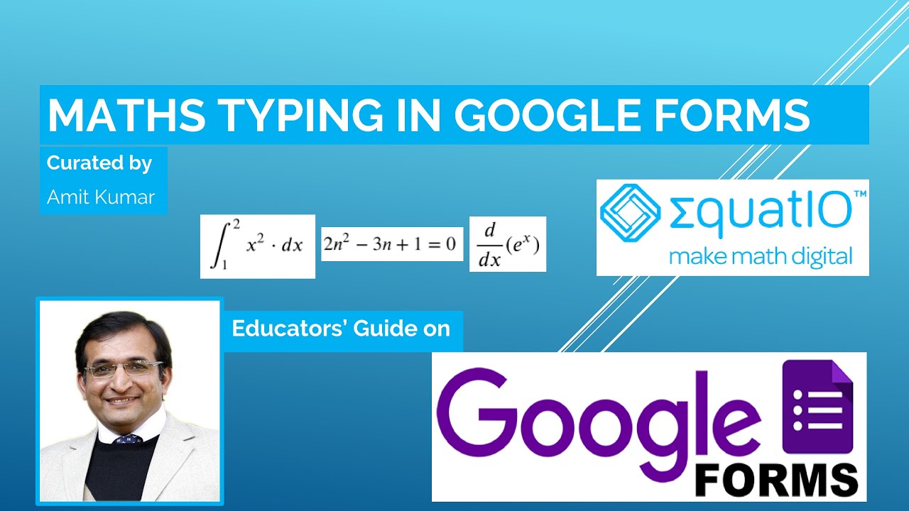 Maths Typing in Google Forms using EquatIO | Create Maths Quiz | Write any Equation Easily