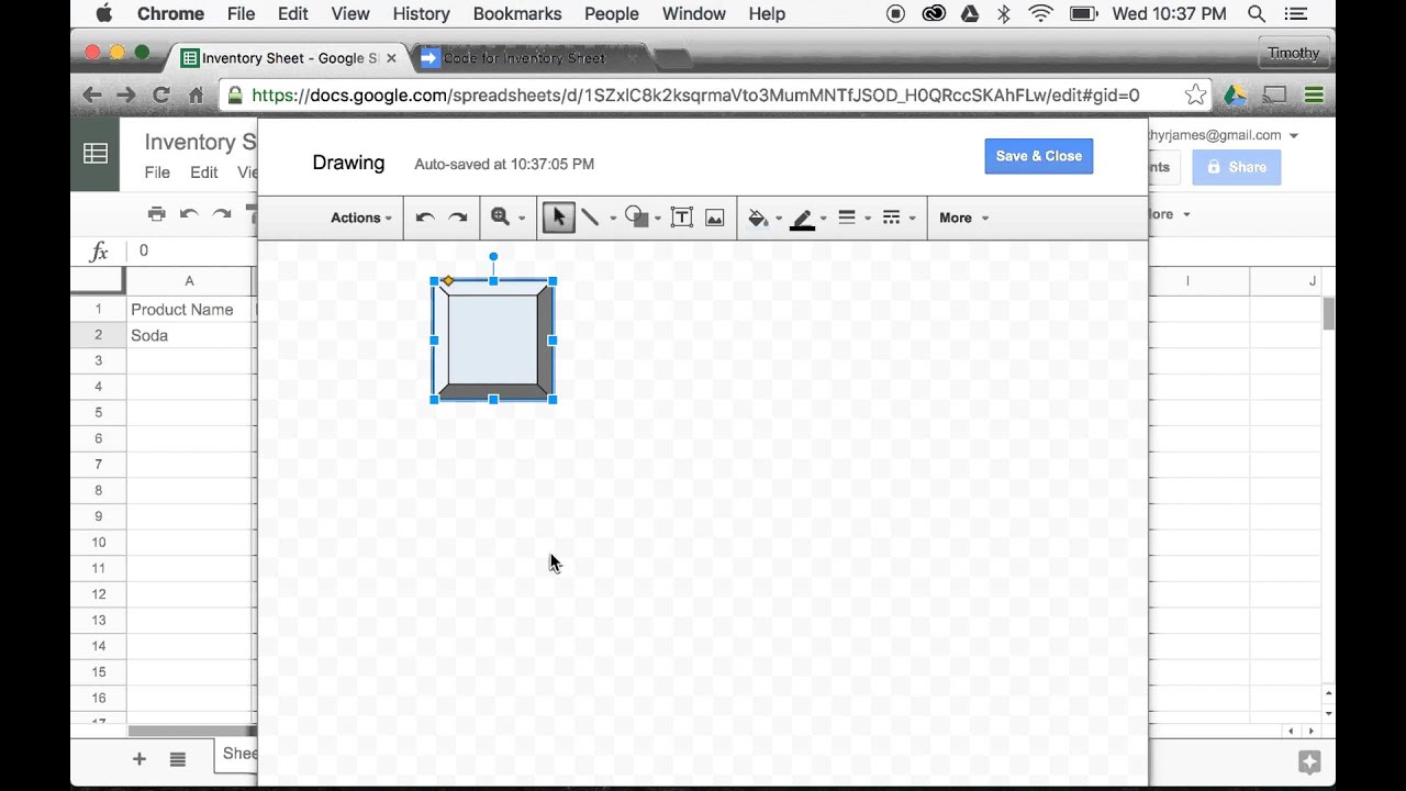 How can I add buttons to my spreadsheet in Google Sheets?