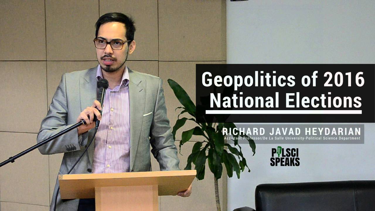 Geopolitics and the 2016 Philippine National Elections (Part 2) (Mr. Richard Javad Heydarian)