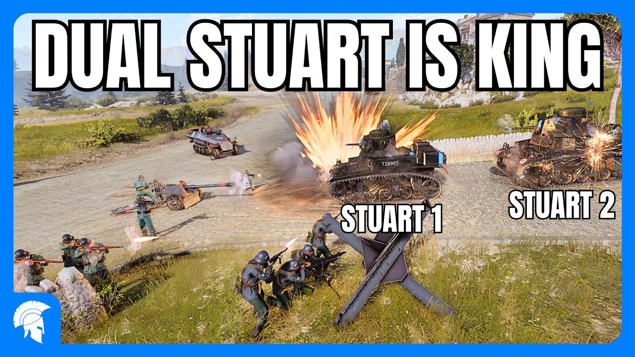 DUAL STUART IS KING! - 4vs4 - British Forces - Company of Heroes 3