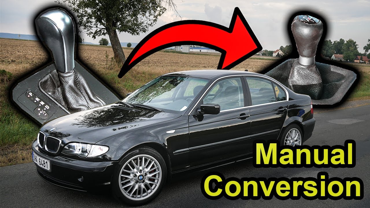 Automatic to Manual Transmission Conversion in 8 Minutes #bmw #330d