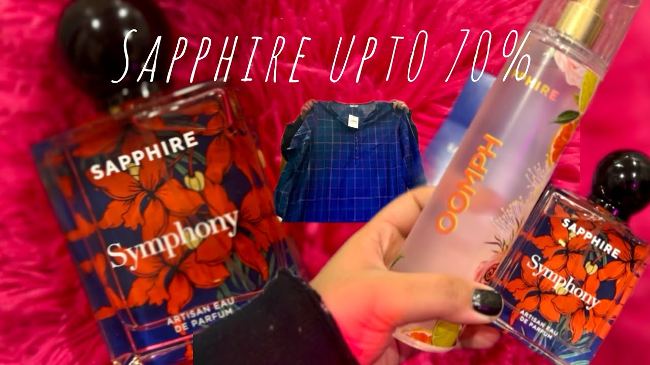 Sapphire Symphony Perfume|| oomph body Mist|| Review sapphire perfume Haul || winter Sale 🫣🎀