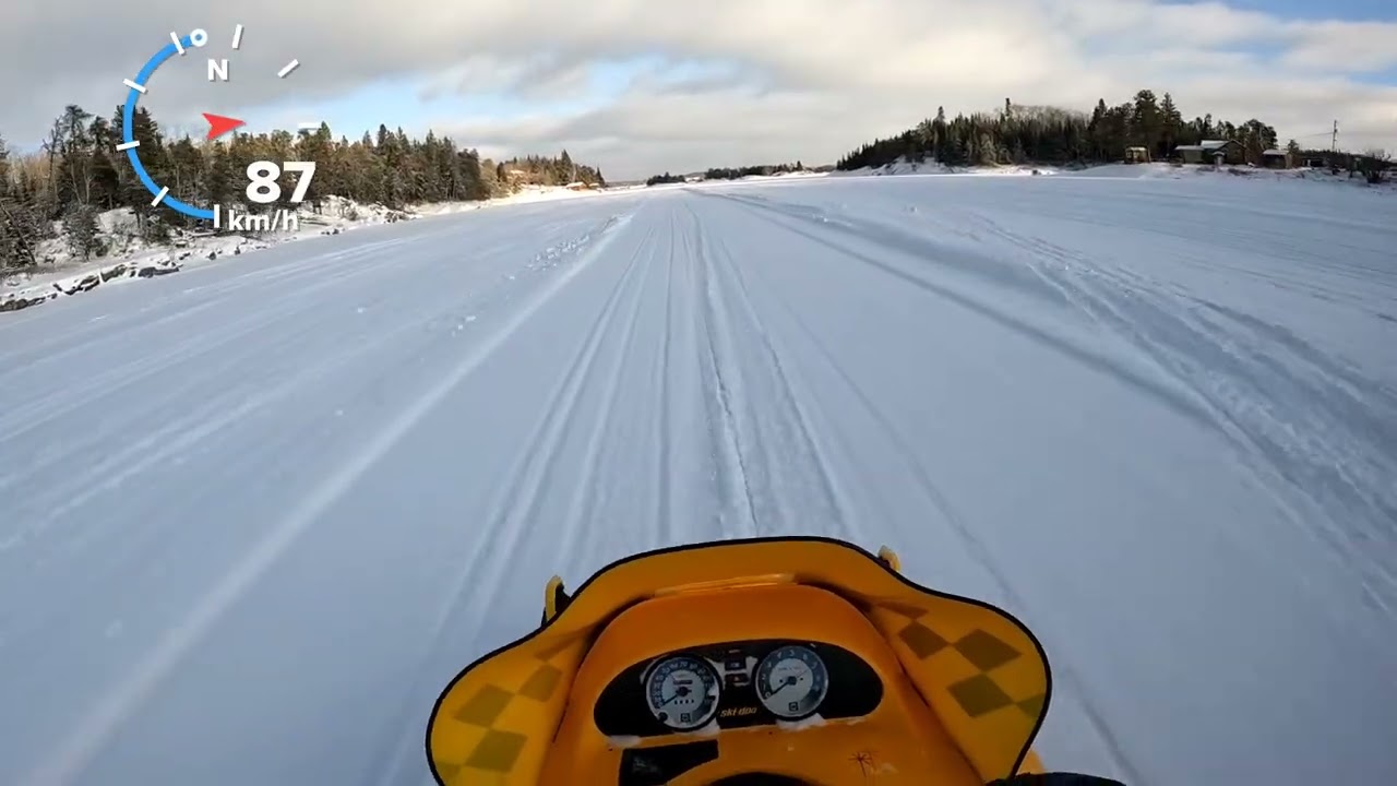 1997 MXZ Trip out on Hard Water Part 2
