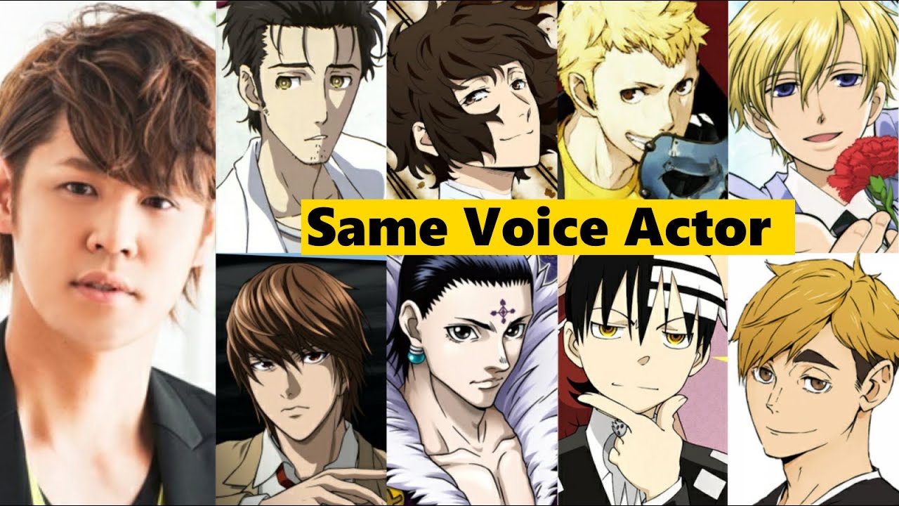 20 Characters Voiced by Mamoru Miyano [Light Yagami, Osamu Dazai, Rintarou Okabe]