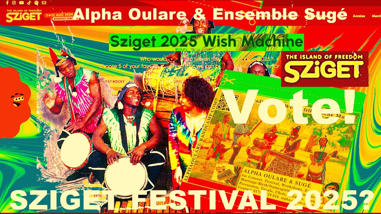 #Hungary #SzigetFestival #2025 #Wishmachine  #Alpha #Oulare & #Sug&eacute; ! Sziget Festival K&iacute;v&aacute;ns&aacute;gg&eacute;p 🇭🇺