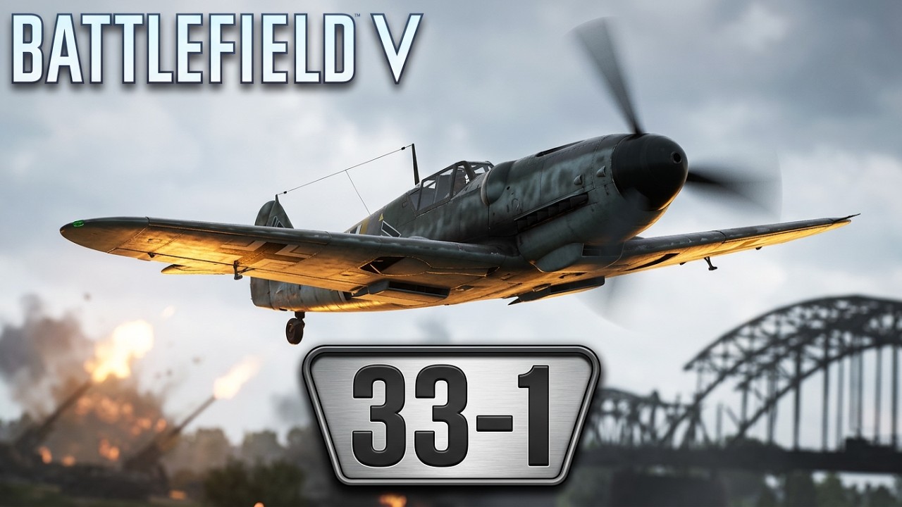 Bf 109-G2 Plane | Twisted Steel Map | 33-1 | Battlefield V Full Game Play