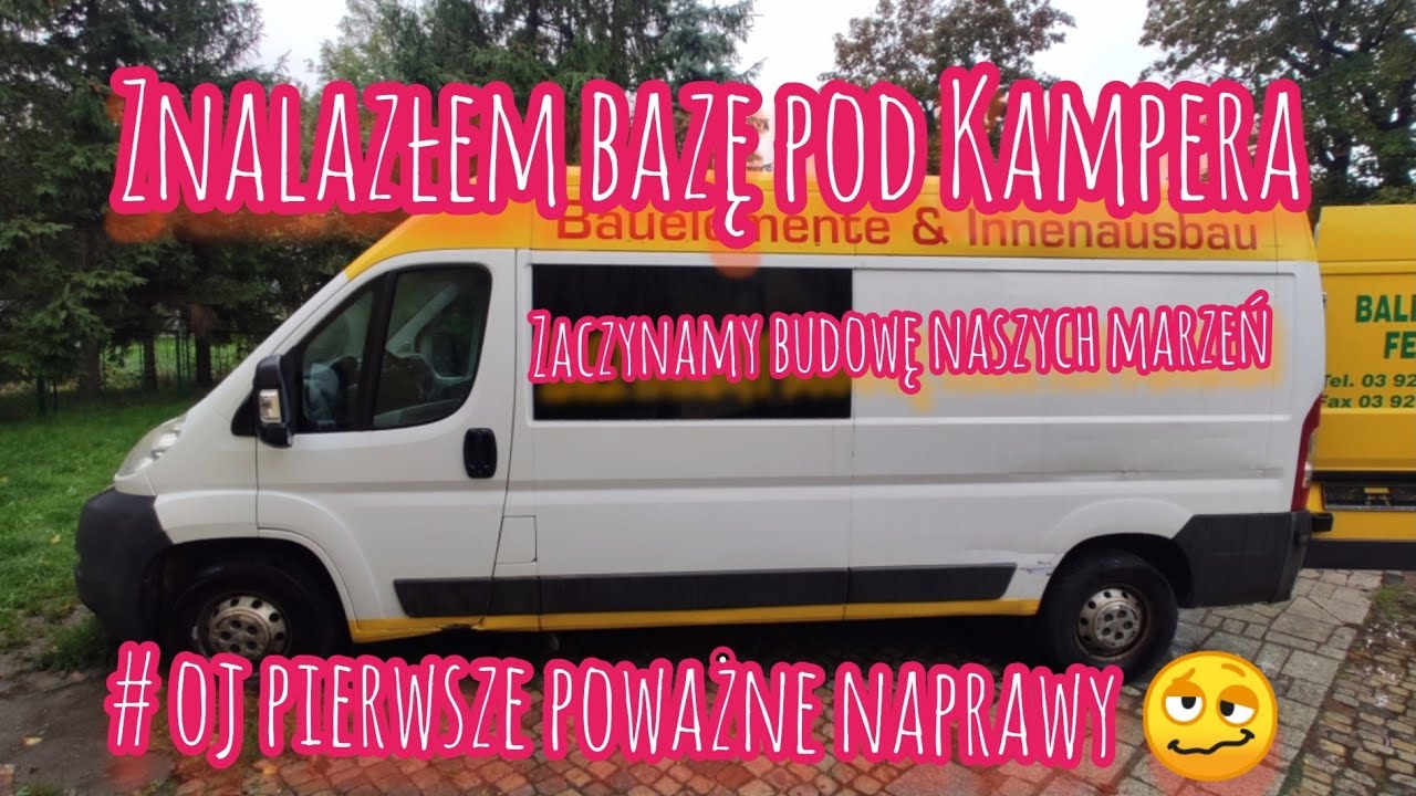 Nasza baza pod Kampera peugeot boxer 3.0, i pierwsza poważna naprawa, robię własny czujnik wody.