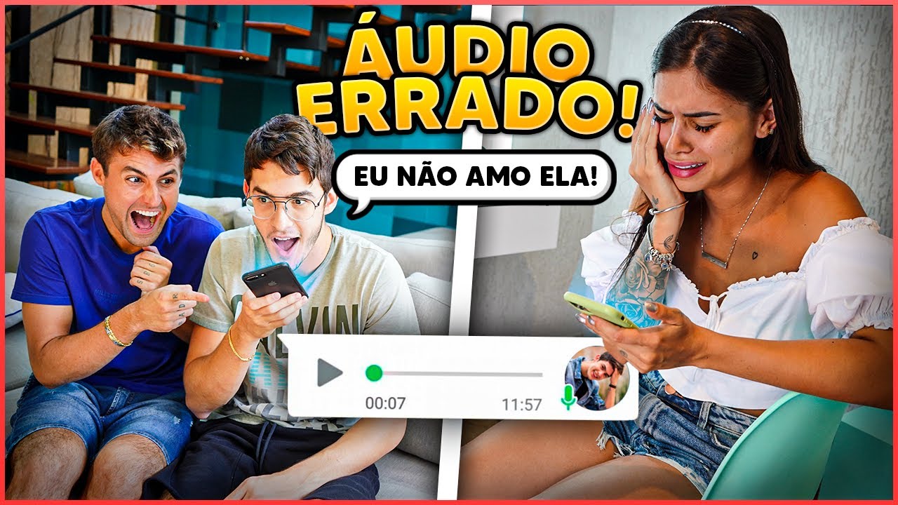 ELE MANDOU UM ÁUDIO ERRADO PARA A NAMORADA E DEU MUITO RUIM!! [ REZENDE EVIL ]
