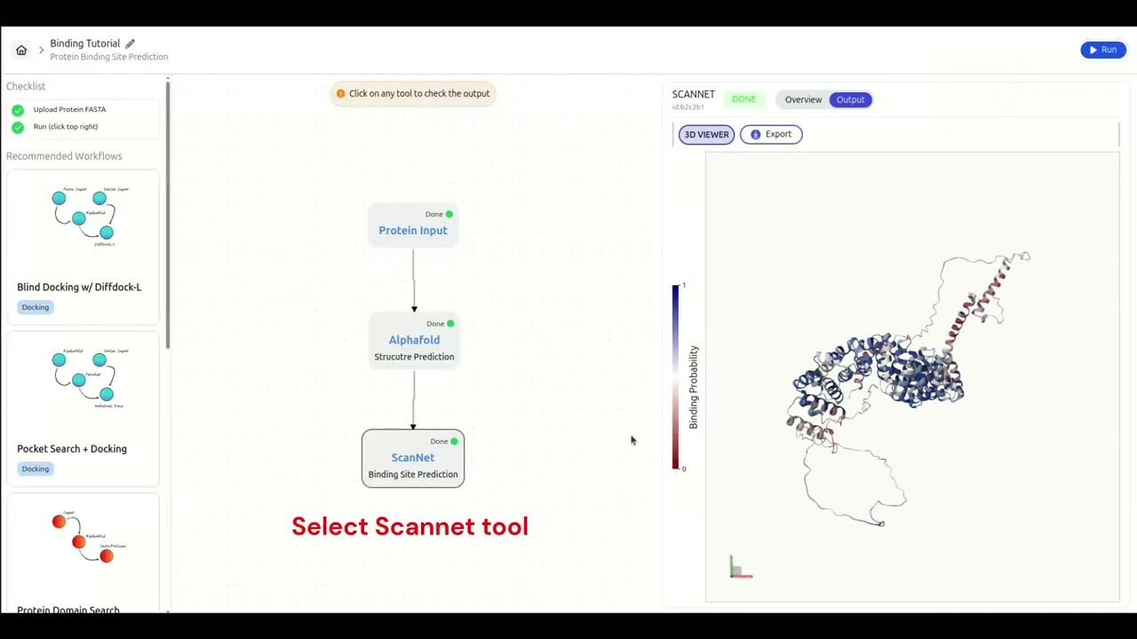 Protein Binding Site Prediction Workflow in Choppr